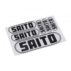 SAITO - Arkusz naklejek (czarne, przezroczyste)